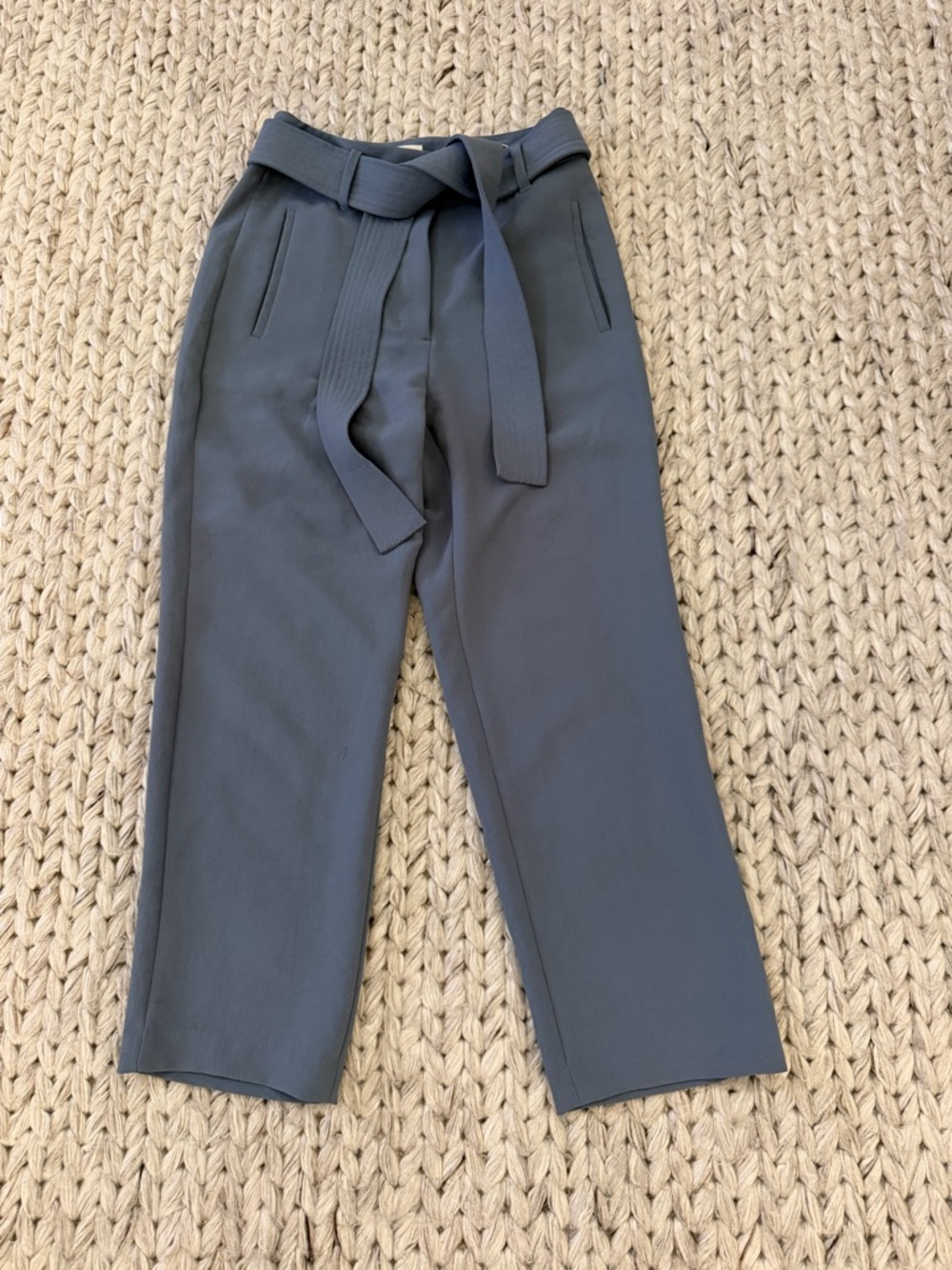 Wilfred high rise tie front ankle crop pants